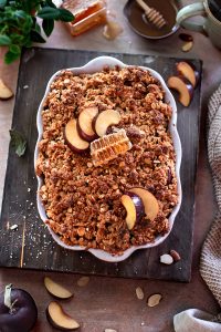 Plum with Almond Oat Crisp | URBAN BAKES